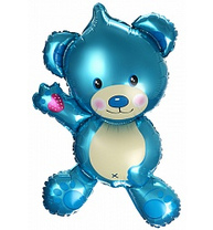 Мини фигура Мишка плюшевый Голубой14