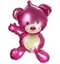 Мини фигура Мишка плюшевый Розовый 14