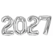 Цифры мини 2027 Серебро  82см/ 2027