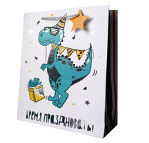 Пакет подар Динозавр 25*30*11 2241