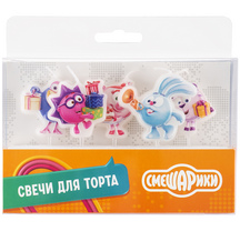 Свечи Смешарики, С Днем рождения! 5шт 515109