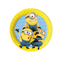 Тарелки бумажные Миньоны милые 23 см (набор 8 шт) / Lovely Minions 1745492