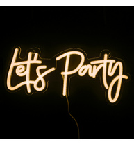 Надпись Световая Let's Party 18,5*43см Белый теплый 512279